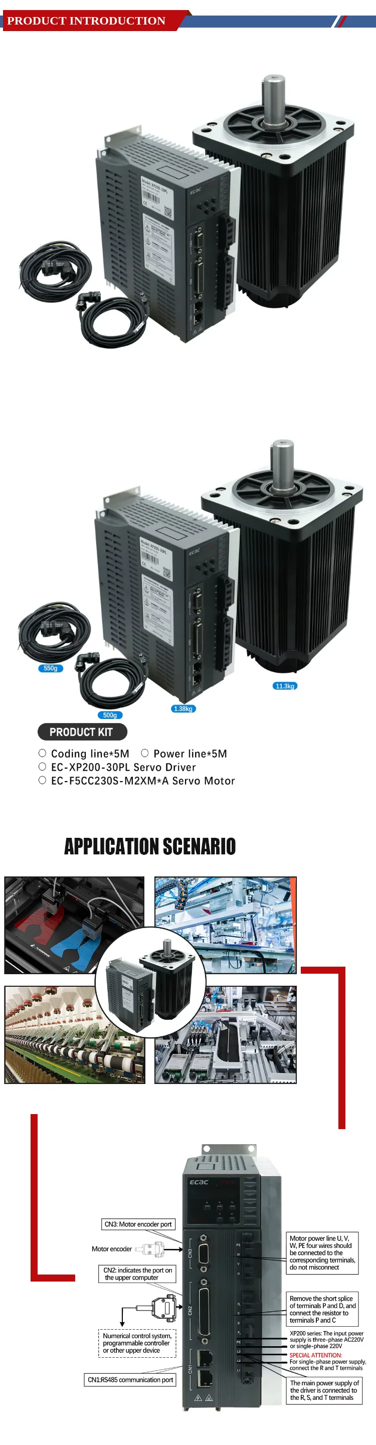 Ec Motors, F5CC230S, 2.3KW, 15Nm, 220V - detail 6