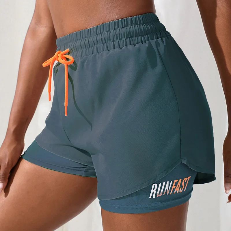 High Quality Casual Quick Dry Running Breathable Anti-Exposure Woman's Sports Shorts Loose Gym Girls Shorts