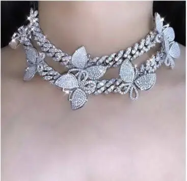 Buy Butterfly Chain Necklace,Sivler 