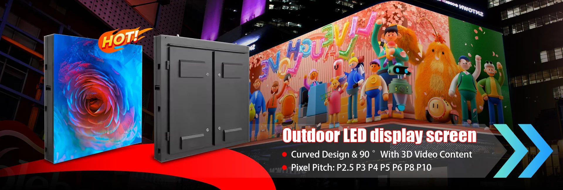 Outdoor Events P4.81 Locking Front Waterproof IP65 LED Display Billboard with Open Front Design Shopping Video Wall Advertising factory