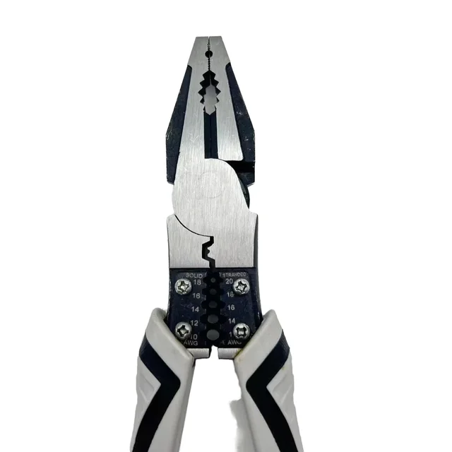 Customized Industrial-Grade Multifunctional Vise Pliers Labor-Saving Wire Cutters Sharp-Nosed Wire Stripping Crimping PVC Steel