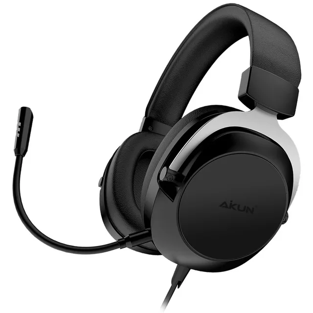 AIKUN GH200W PC Gaming Headset-7.1 Stereo Sound Headsets/RGB Backlight/Wired and 2.4G Wireless/Rechargeable/Over-Ear Headphones