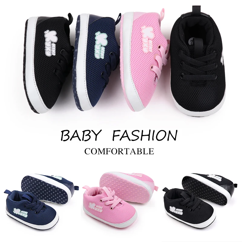 New Arrival Spring& Autumn Breathable Mesh Soft-soled Baby Sports Shoes for Boys and Girls manufacture