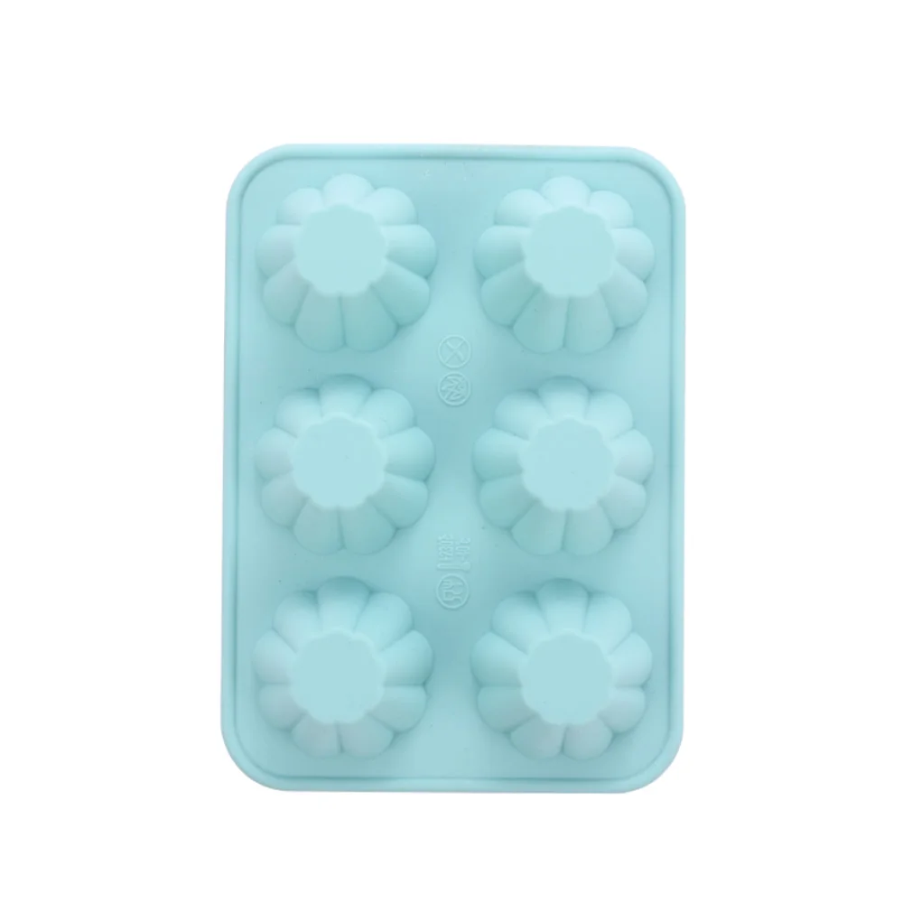 Baking Tray Silicone Trays Non Stick For-muffin Pink Backing Pans Bun Mold Cups Muffins Cake Deep