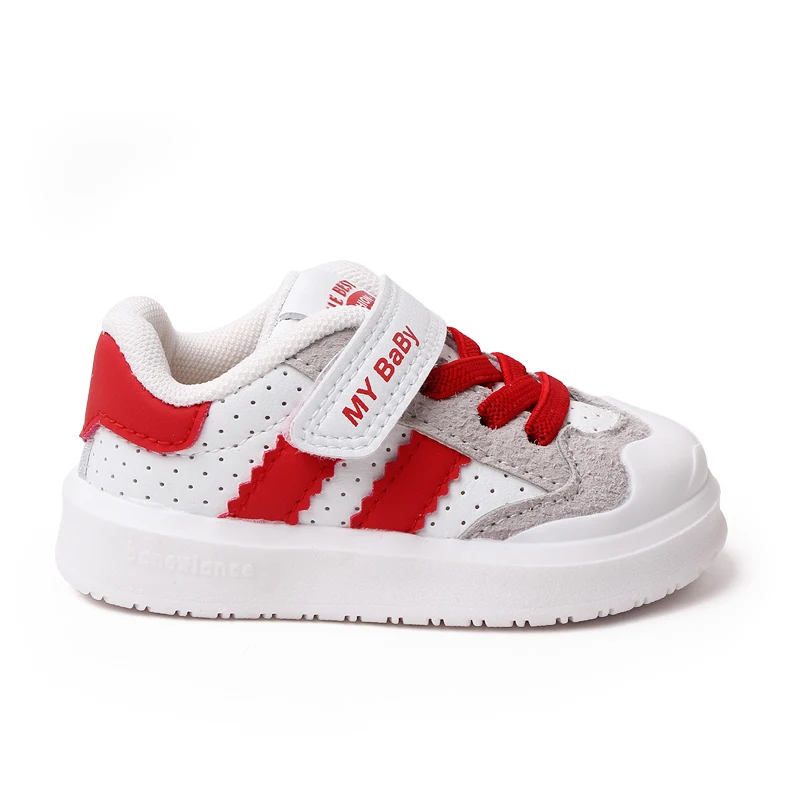 2023 Spring Autumn High Quality PU Leather Baby Toddler Kids Shoes Unisex Shoes details