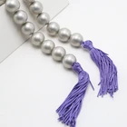 Shell Beads Shell 16mm Round Grey Shell Pearl Loose Beads For DIY Jewelry Making
