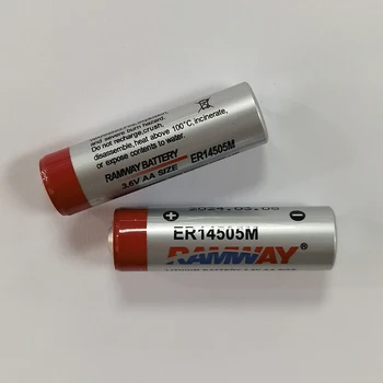 RAMWAY 3.6V LI-SOCL2 Primary Battery ER14505M Size AA Suitable For Industrial Control PLC Devices