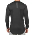 Men's Summer Loose Round Neck Solid Color Quick Drying Breathable Long Sleeve Bottom Men's Sports T-shirt
