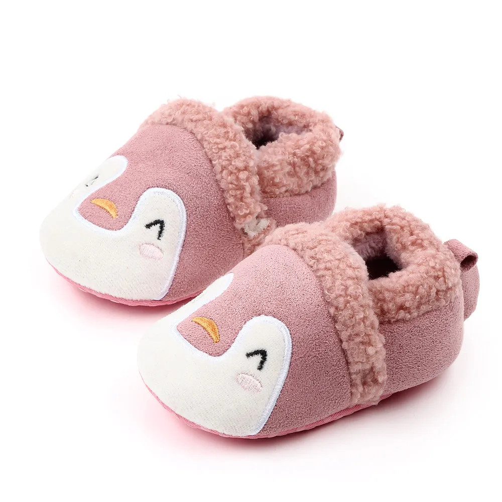 Baby Boys Girls Soft Plush Slippers Animal Boots Toddler Infant Crib Shoes Winter House Shoes details