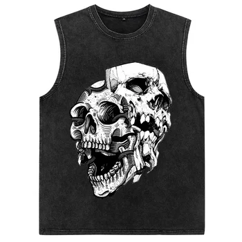 Plus Size compression tank tops Mens Open Side Stretchy vintage cut-off Gym cutout Sleeveless Shirts Men'S Tank Tops with logo