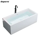 High Bath Bathtub High Quality Water Bath 5 Star Hotel Design Bathtub Modern Seamless White Bathtub