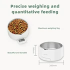 Food Cat Welland Tare Function LCD Screen Stainless Steel Bowl Pet Food Weighing Container For Dog Cat