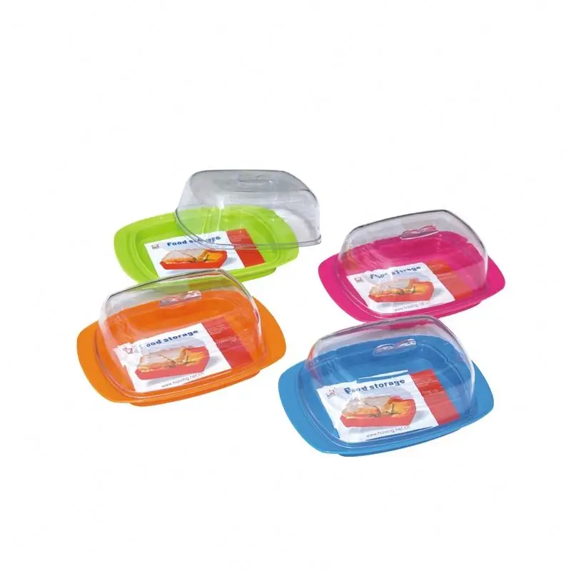 Guangdong Haixing Plastic high quality  cheese storage container butter box with lid