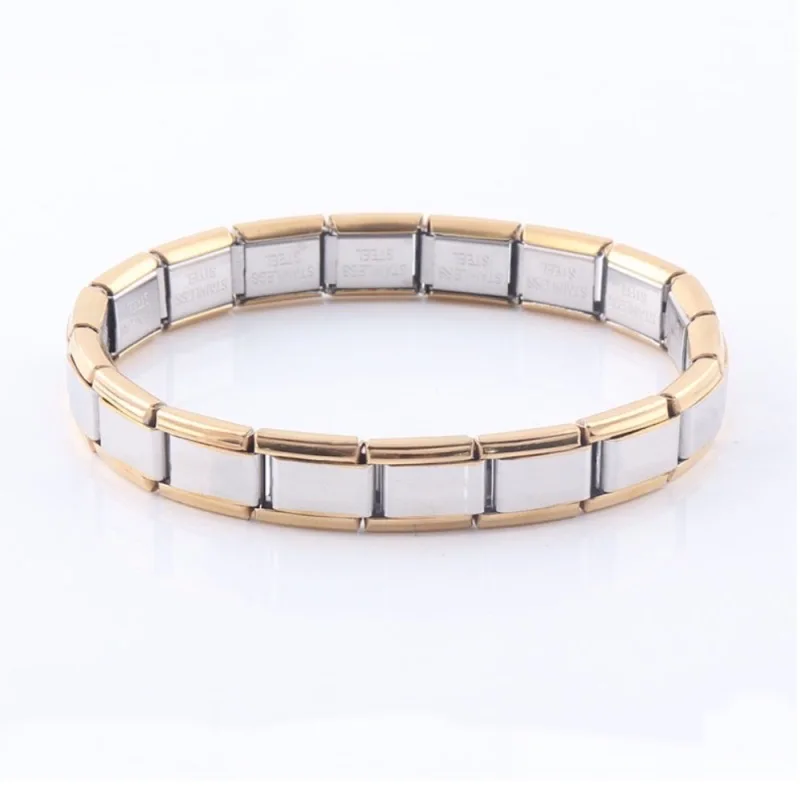 Stainless Steel Jewelry Bracelet Handmade DIY Link Chains gold Italian Charm Bracelet