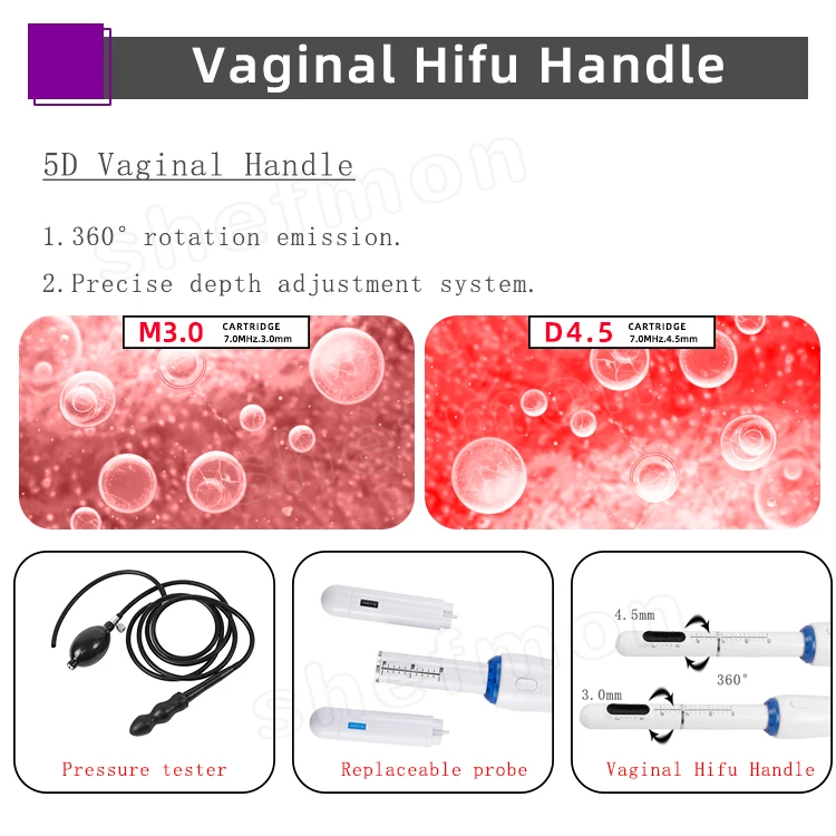 آلة علاج مهبلي 2 في 17D Hifu لتشديد الوجه وتخفيف الوزن 5