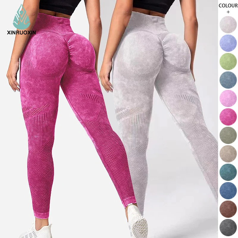 Wholesale China Factory Gym Sportswear Tights Scrunch Butt Fitness Pants Workout seamless Yoga Pants Gym Leggings