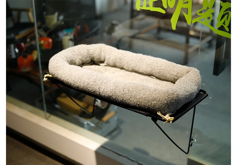 New Metal Frame Luxury Higher Quality Eco-Friendly Cat Window Perch Wholesale Custom Indoor Cat Hammock Bed Pet Supplies supplier