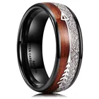King Ring Inlay Rings King Will Titanium Tungsten Carbide Ring Inlay With Arrow Wedding Rings Dome Edge For Man