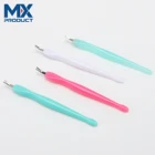Nail Customized Colors Colorful Plastic Handle Dead Skin Remover Fork Nail Cuticle Pusher