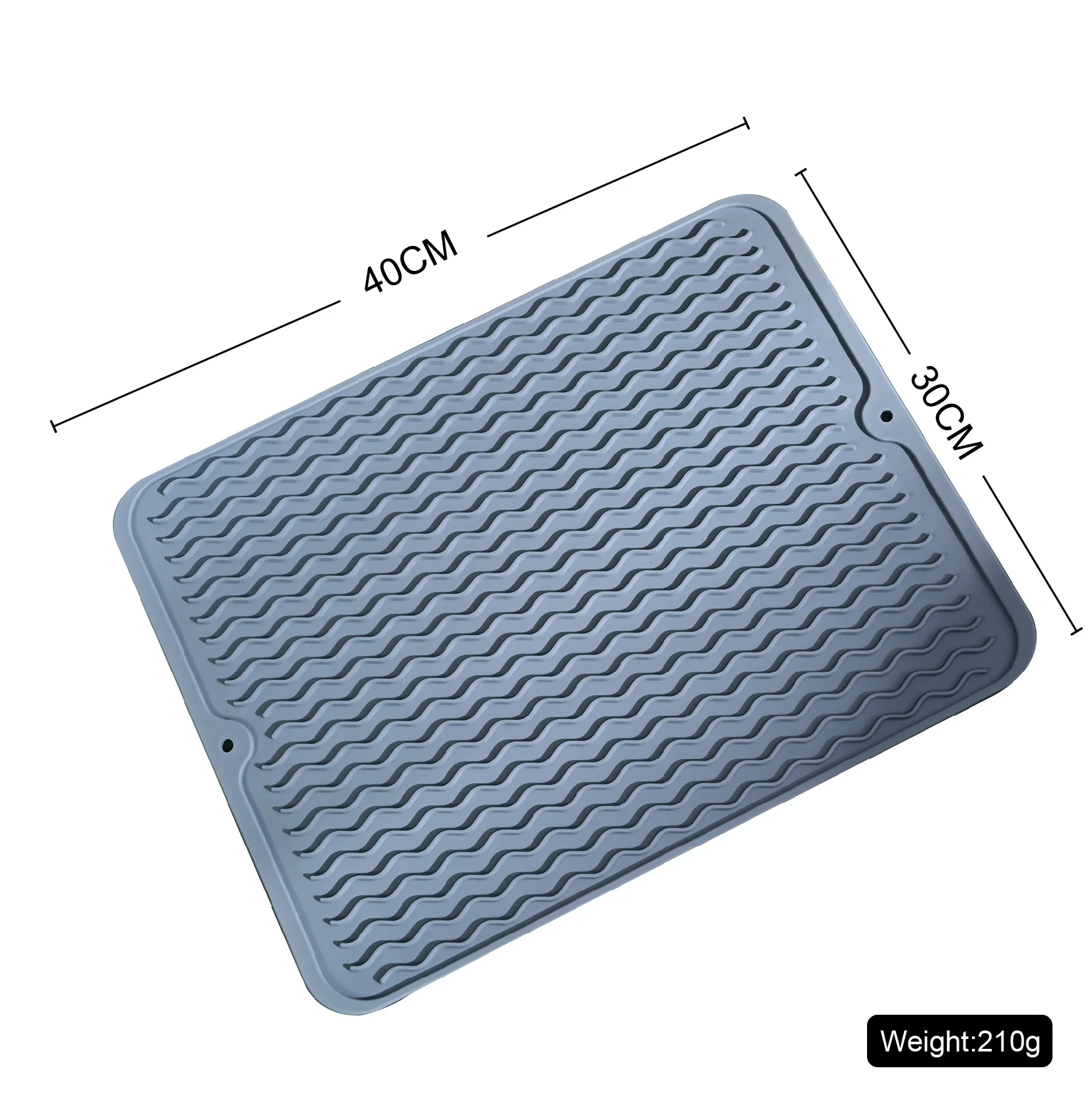 Large Square silicone drain pad Waterproof Heat resistant silicone rubber trivet mats multifunctional kitchen daily necessities