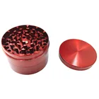 Herb DRAGONLEAF Free Design Custom Logo Metal Herb Grinder 4 Parts Big Size Zinc Alloy Weed Grinder Low MOQ High Quality