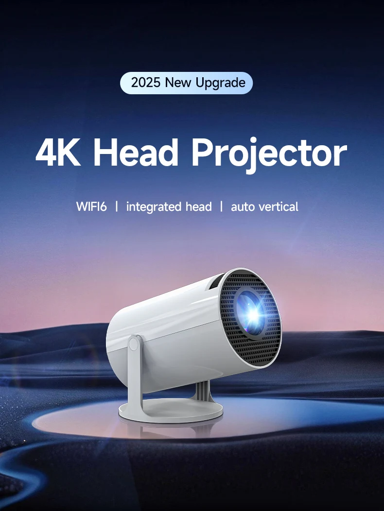 Transpeed 4K Wifi6 HY300 Pro Projecteur Android 11 150 ANSI Lumens Double WIFI BT5.0 720P Home Cinéma Projecteur Portable Extérieur