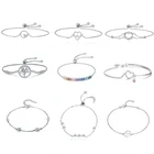 925 Silver Bracelet Silver 925 Bracelet New Arrival Hot Sale Wholesale 925 Sterling Silver Custom Charm Bracelet Women