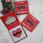 Custom Eyelash Wholesale Custom Logo Empty Red Heart Shaped Luxury Eyelash Box Packaging Vendor