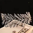 European And American Light Luxury Bridal Crown Luxury Wedding Gauze Headdress Zircon Headband
