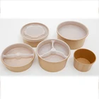 36oz 50oz Brown 750ml Round Kraft Salad Soup paper Bowl