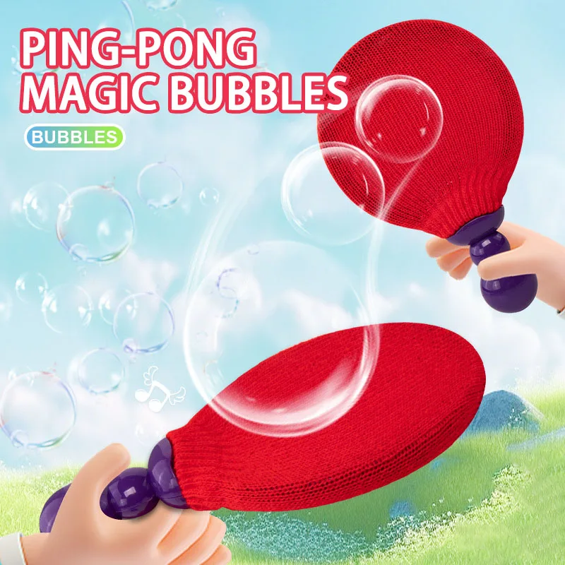 Tik Tok Hot Wholesale Magic Bubbles Toys Table Tennis Pattable Ping Pong Bubble Family Game Magic Bubbles Toys With Liquid