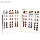 Color Fashion Salon Folding Pages At A Glance Book Color Chart Color Swatch Book