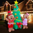 Holiday Blow Up Lighted Decor Indoor Outdoor Holiday Art Decor Decorations Inflatable Christmas Tree