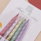 Ins Style Colorful Happy Birthday Candles Cupcake Party Candles For Kids Birthday Party Supplies