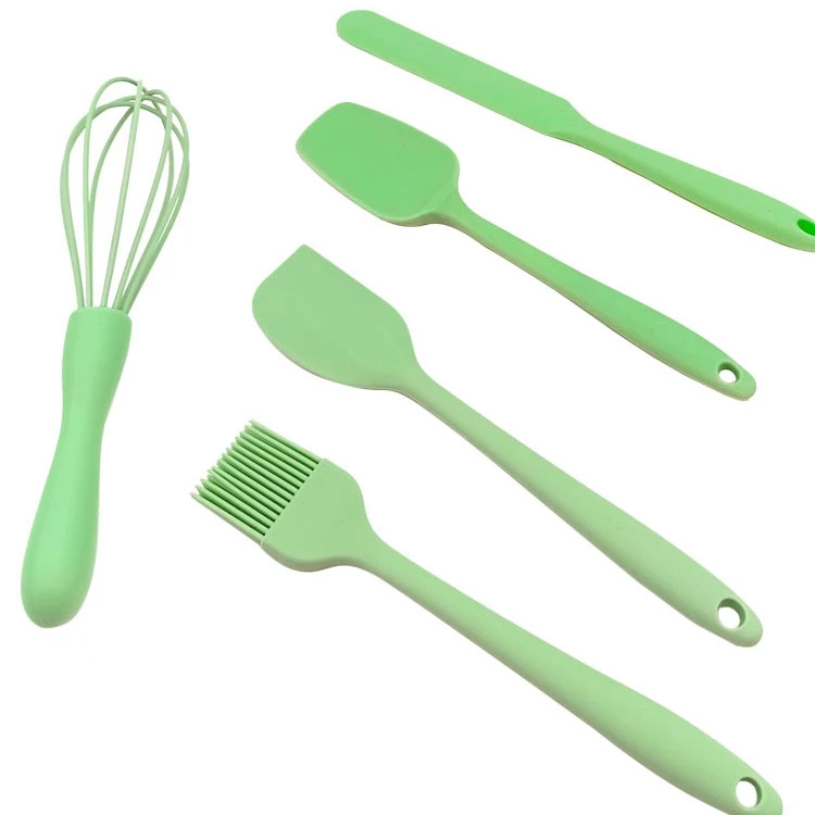 Hot Selling Set Of 5pieces Silicone Kitchen Utensils Set Silicone Cooking Utensils Set