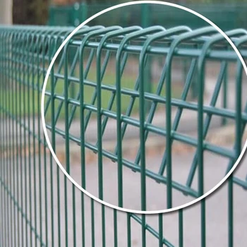 Roll Top BRC Fence Panel Powder Curved Fence Coated Galvanized Iron Metal Garden Fence 3D Welded Wire Mesh Factory Direct 6ft