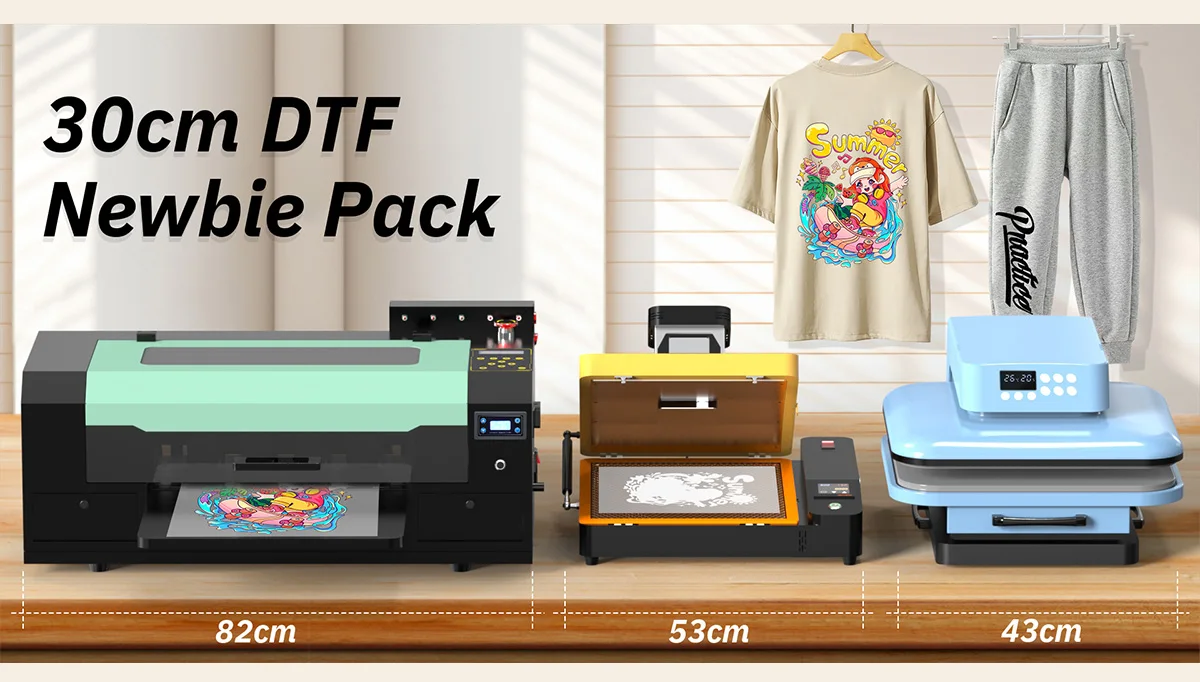 Full-Automatic DTF Printer Machine with 1 Year Warranty Win7/Win10/Win11 Compatible and CMYK+White Print Color