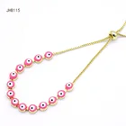 Bracelet Eyes Bracelet JHB115 Trendy 18K Gold Plated Pink Eye Women's Bracelet