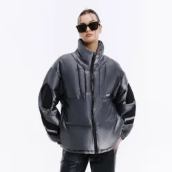 Factory Direct Custom Solid Color 90% Duck Down Windproof Woven Zipper Hooded Thickening Down Jacket For Women