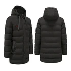 Windproof Outdoor Windproof Intelligent Heating Coat Heated Down Jacket With Hood For Men