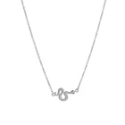 Snake Silver Stainless Steel Snake Pendant DESERT SNAKE NECKLACE Jewelry With Black Eyes As Fashion Lady Best Gift