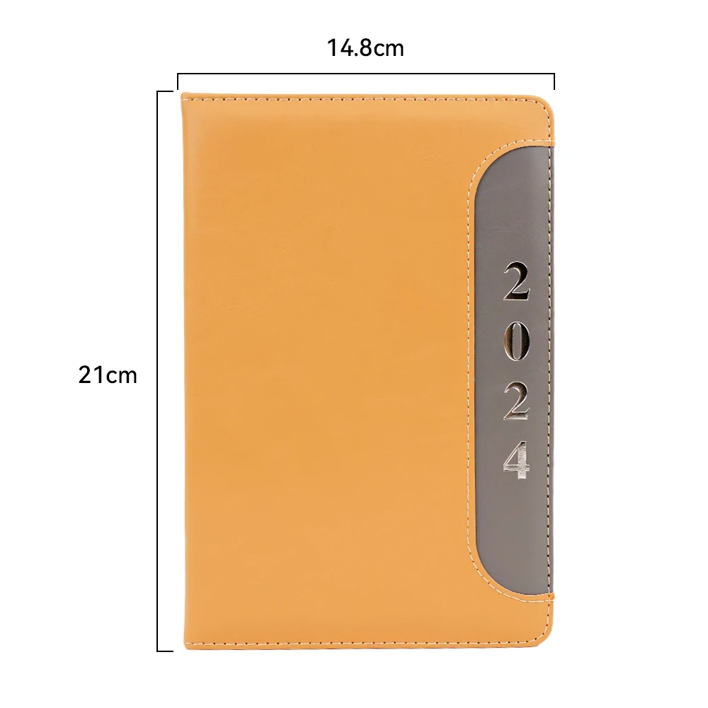 Lined Wholesale Sticker Office Meeting Customizable Cartoon Custom Hardcover Cute Pu Leather Notebook