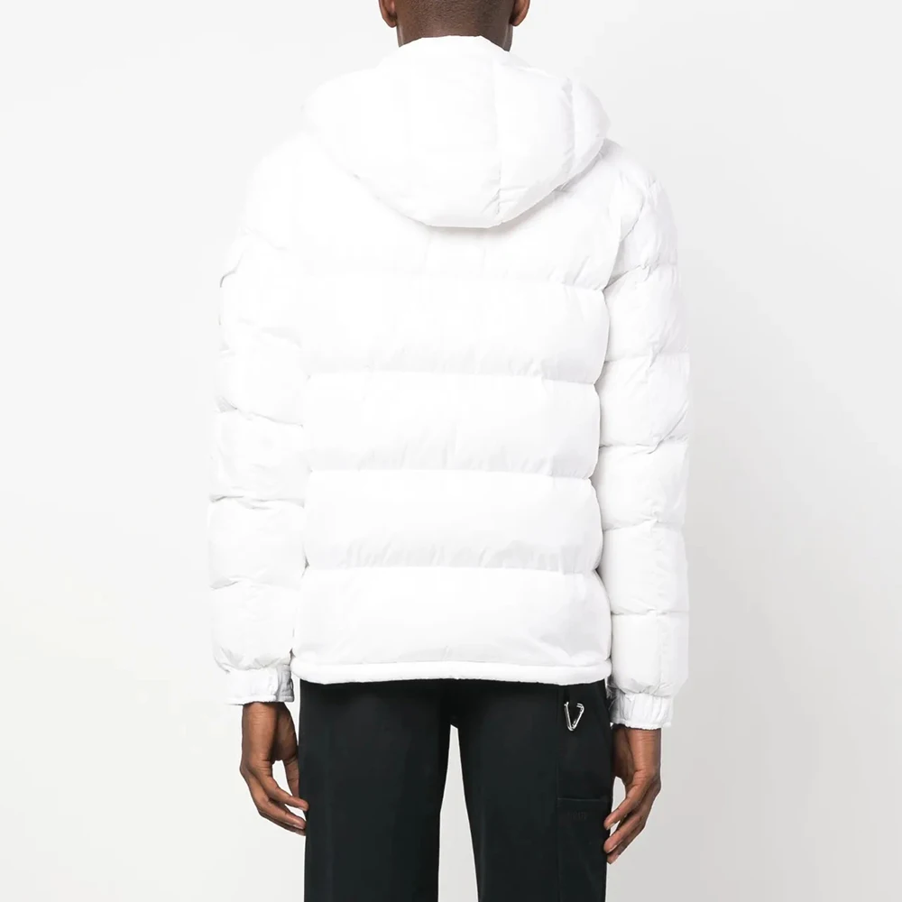 Winter Custom Reversible Men's Cropped Boxy Zipper Cotton Down Puffer Jacket with Hooded Man factory