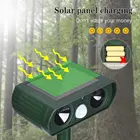 Snake Solar Powered Animal Pest Repeller Outdoor Solar Ultrasonic Mole Snake Repellent For Yard