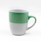 Coffee Free Sample Double Color Glazed Porcelain Coffee Mug