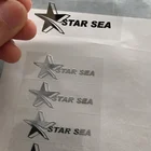 Metal Label Label Metal Custom Thin Nickel Sticker Brand Name Metal Label 3D Silver Logo Sticker