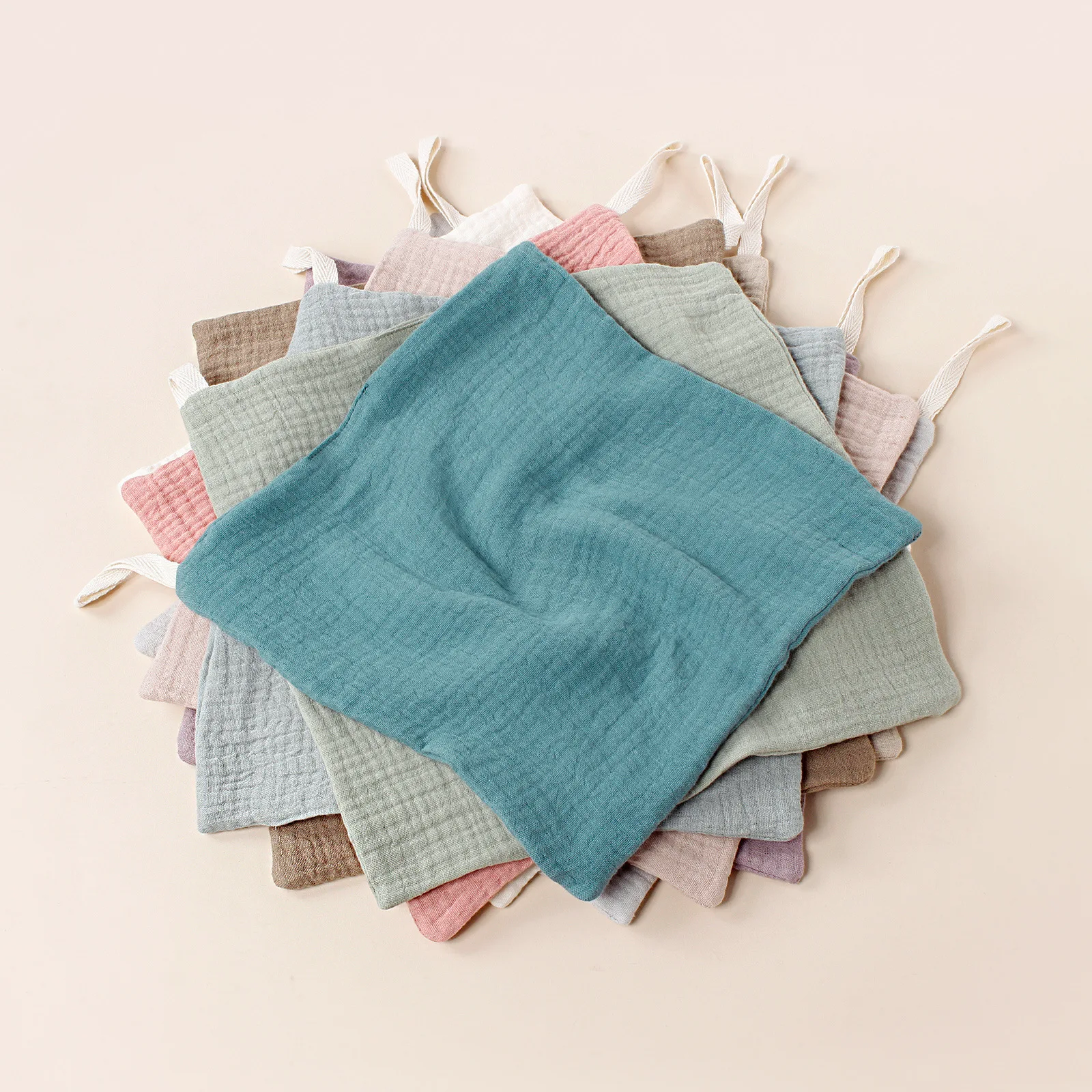 Super Soft Cotton Baby Wash Cloth Baby Towel Pure Cotton Absorbent Muslin Newborn Face Baby  Cartoon Gauze Saliva printed Towel