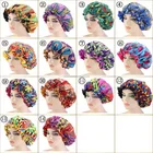African Pattern Print Women Bonnets For Hair Print Silk Best Quality Double Layer Satin Bonnets