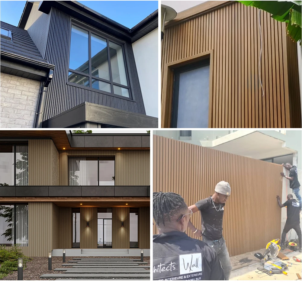 Wall Cladding Wpc Exterior Outdoor Composite External Wpc Wall Cladding ...