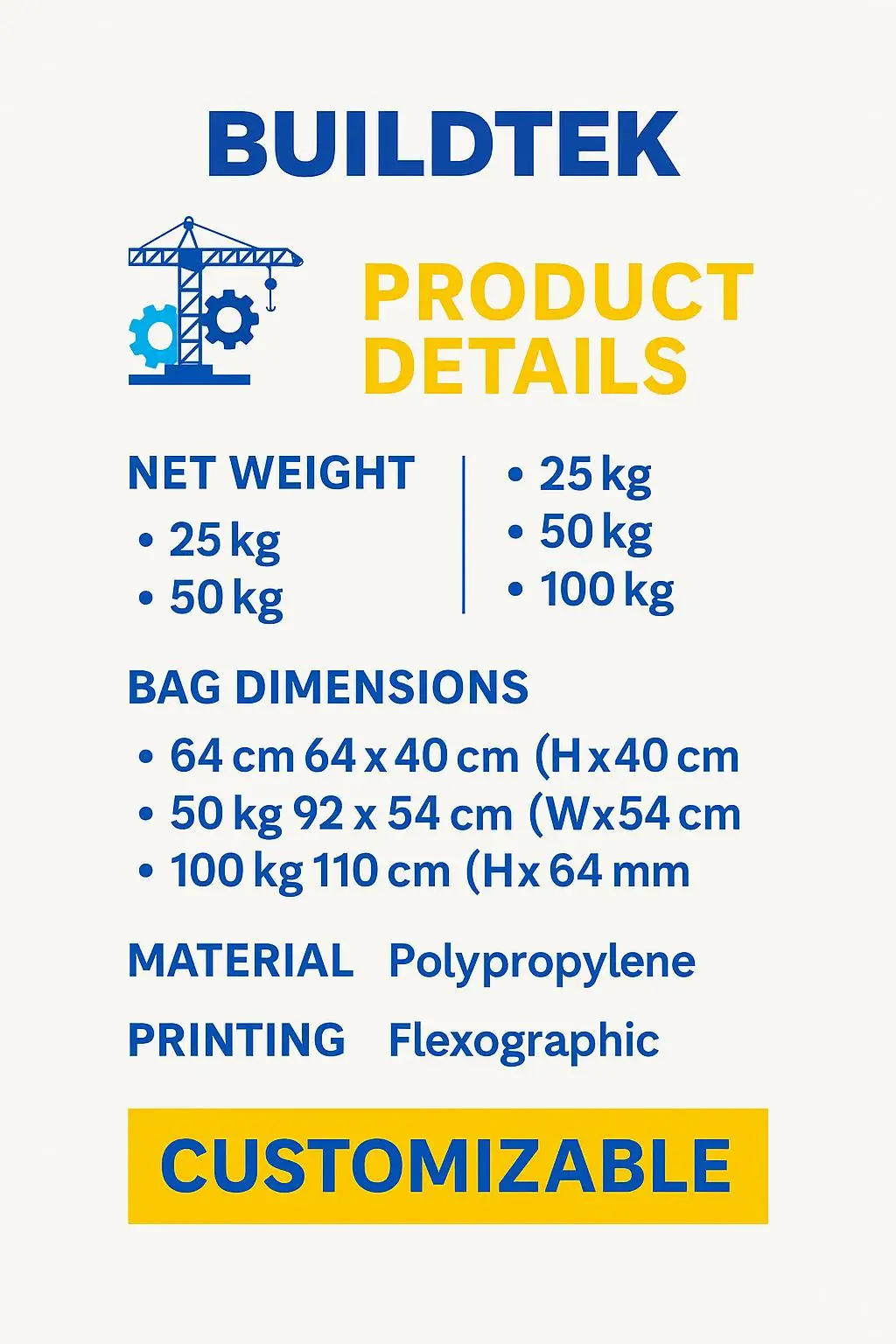 1kg 5kg 10kg Heavy-Duty Moisture-Proof Side Gusset Bag for Lawn Fertilizer, Animal Feed, and Seed Packaging - detail 7